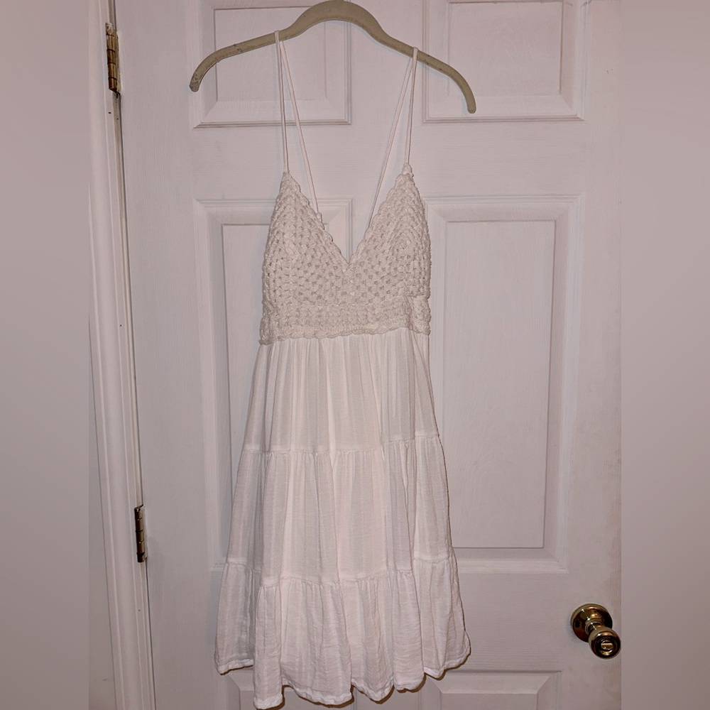 Aerie laced white summer dress 🩵